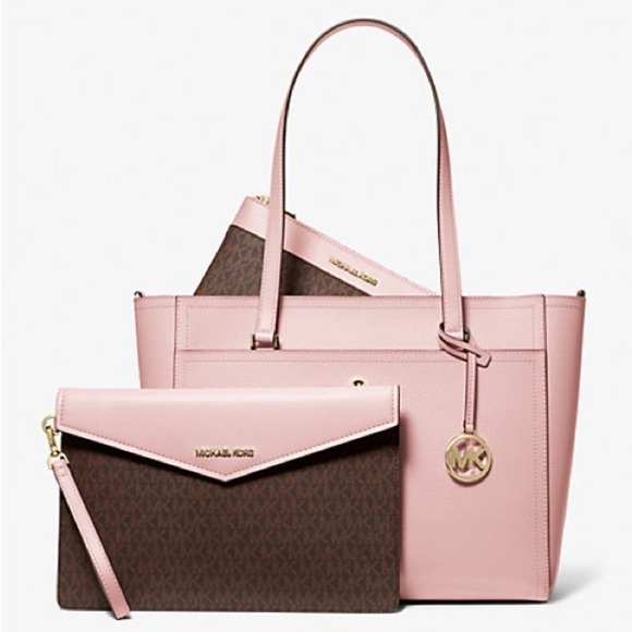 Michael Kors 3-in-1 Maisie Large Pebbled Leather Tote Bag BRAND NEW - Picture 7 of 8